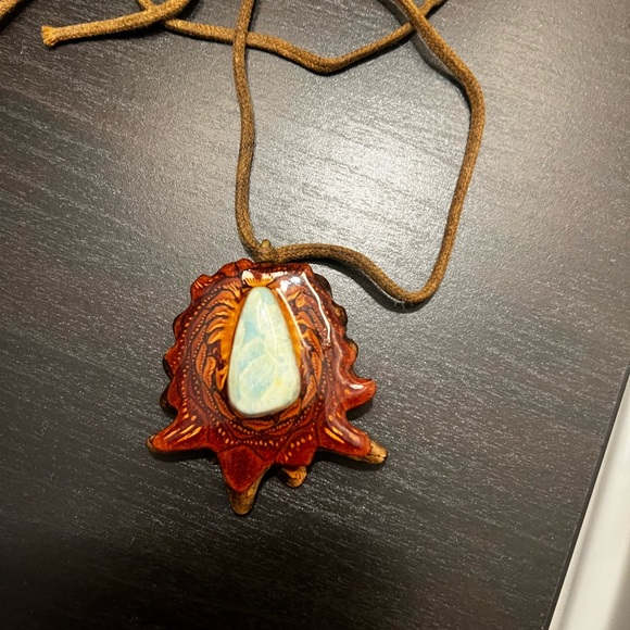 Jewelry - Larimar third eye pinecone